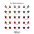 Star Halo Black Diamond Earrings - Zelda No. 69