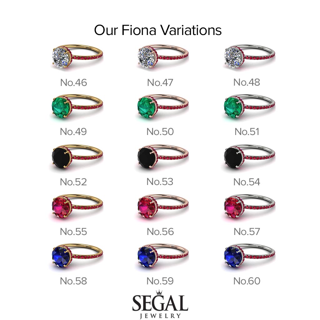 Hidden Halo Ruby Ring - Fiona No. 70