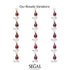 Hidden Halo Black Diamond Necklace - Rosalie No. 23 image 7