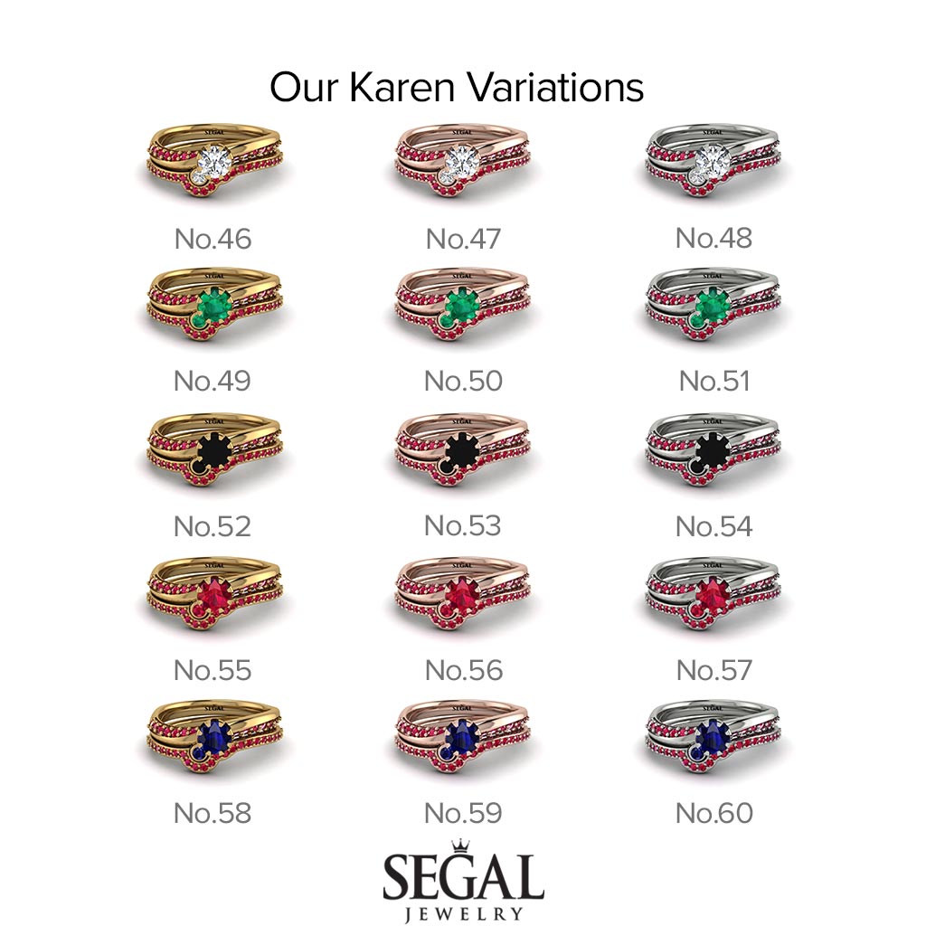 Delicate Diamond Bridal Set - Karen No. 17