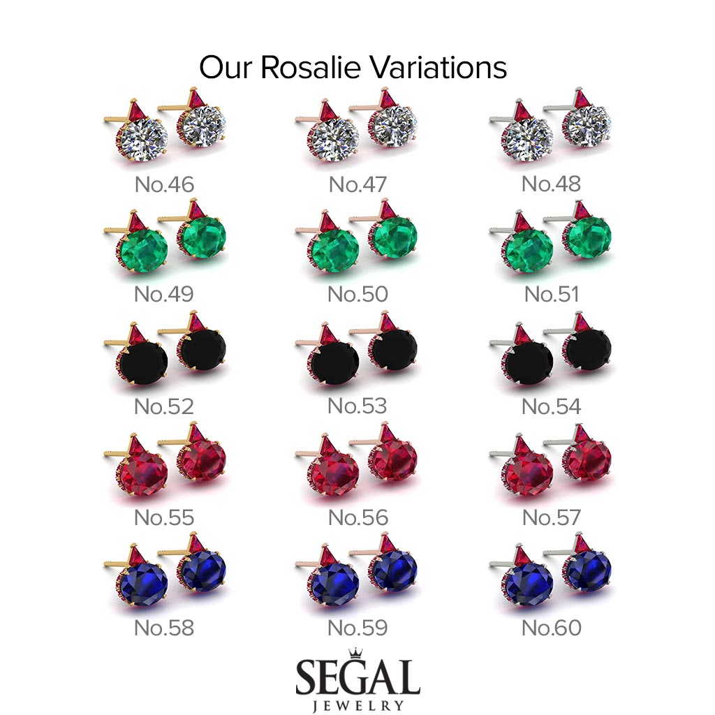 Hidden Halo Diamond Earrings - Rosalie No. 31