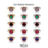 1ct Round Sapphire Engagement Ring - Natalia No. 14 image 8