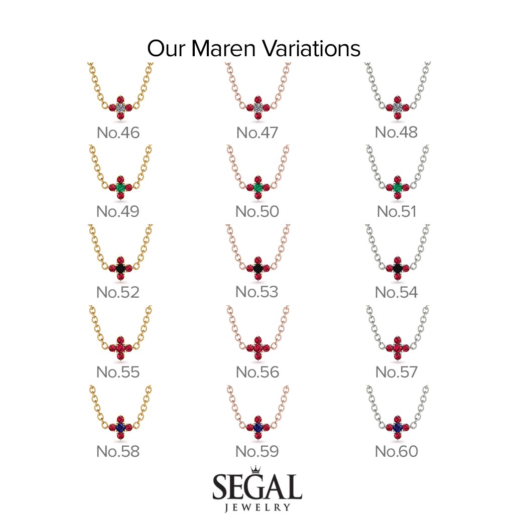 Compass Emerald Necklace - Maren No. 64