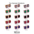 Hidden Halo Princess Emerald Earrings - Georgia No. 49