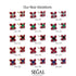 Geometrical 5 Black Diamonds Stud Earrings - Noa No. 24 image 7