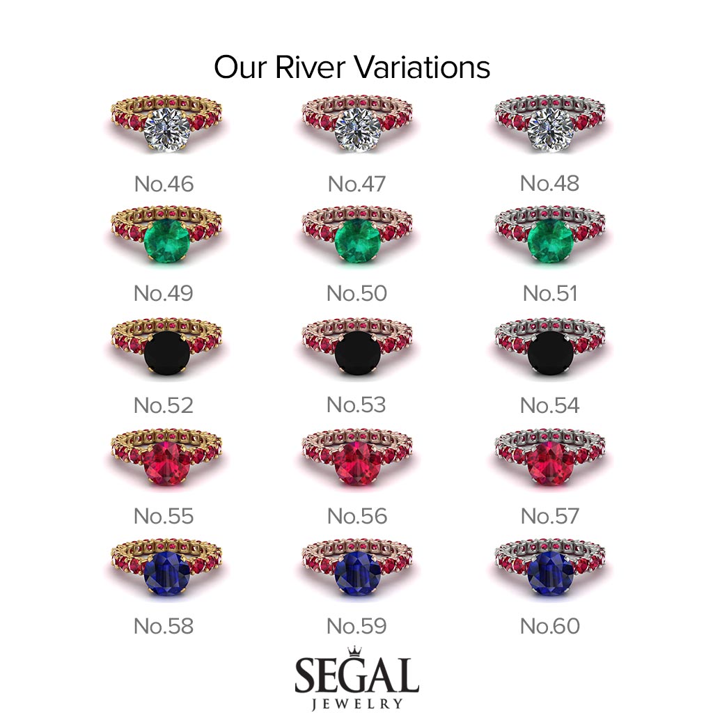 Fancy Diamond Engagement Ring - River No. 31