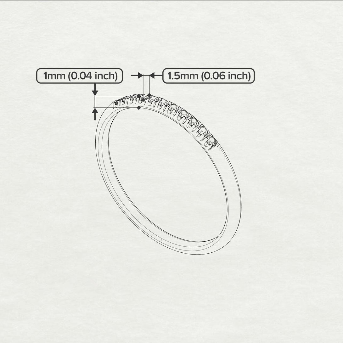 Half Eternity Band With Emerald - Ayla No. 6