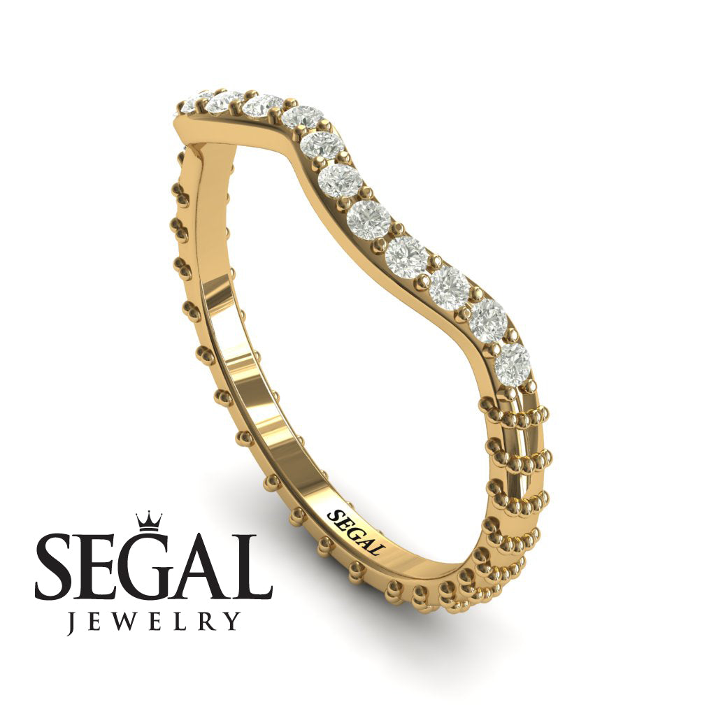 The Rose Gold Spike Bridal Set Diamond Ring- Camilla no. 1