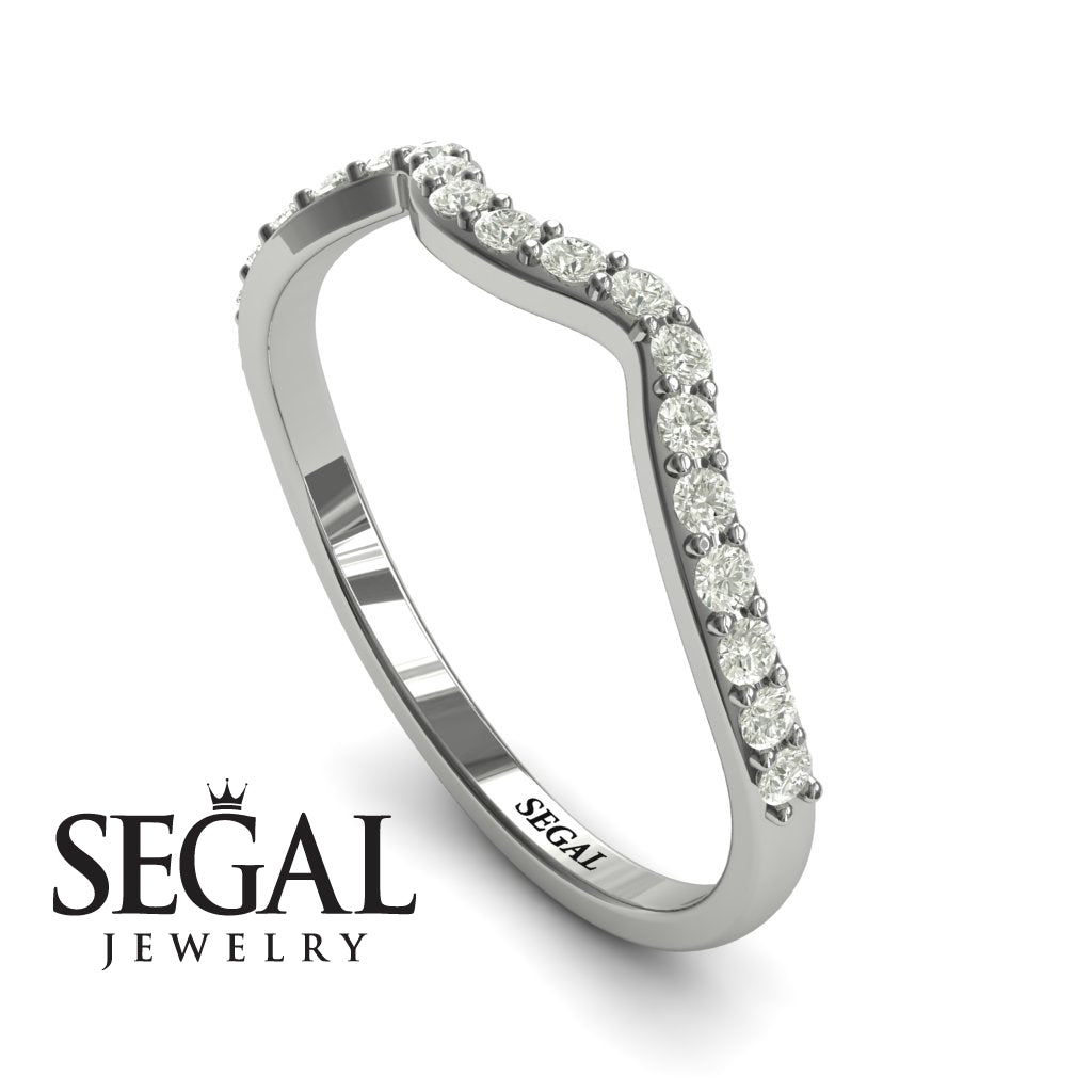 Mounted Circle Rounds Bridal Women Diamond Wedding Ring Set- Vivian no. 3