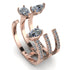 Pear Shape Diamond Glam Open Ring - Quinn No. 2 image 1