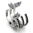 Pear Shape Diamond Glam Open Ring - Quinn No. 33