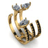 Pear Shape Diamond Glam Open Ring - Quinn No. 31 image 1