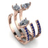 Pear Shape Diamond Glam Open Ring - Quinn No. 62 image 1