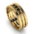 Geometrical Black Diamond Wedding Ring - David No. 7