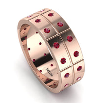 Glamorous Eternity Ruby Wedding Band - Carter No. 11 image 1
