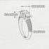 3 Stones Princess Diamond Ring - Rebecca No. 1