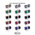 Hidden Halo Princess Emerald Earrings - Georgia No. 49