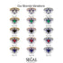 Flower 0.5 Carat Sapphire Pave Engagement Ring - Brenda No. 15
