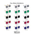 Hidden Halo Cushion Emerald Earrings - Alivia No. 64