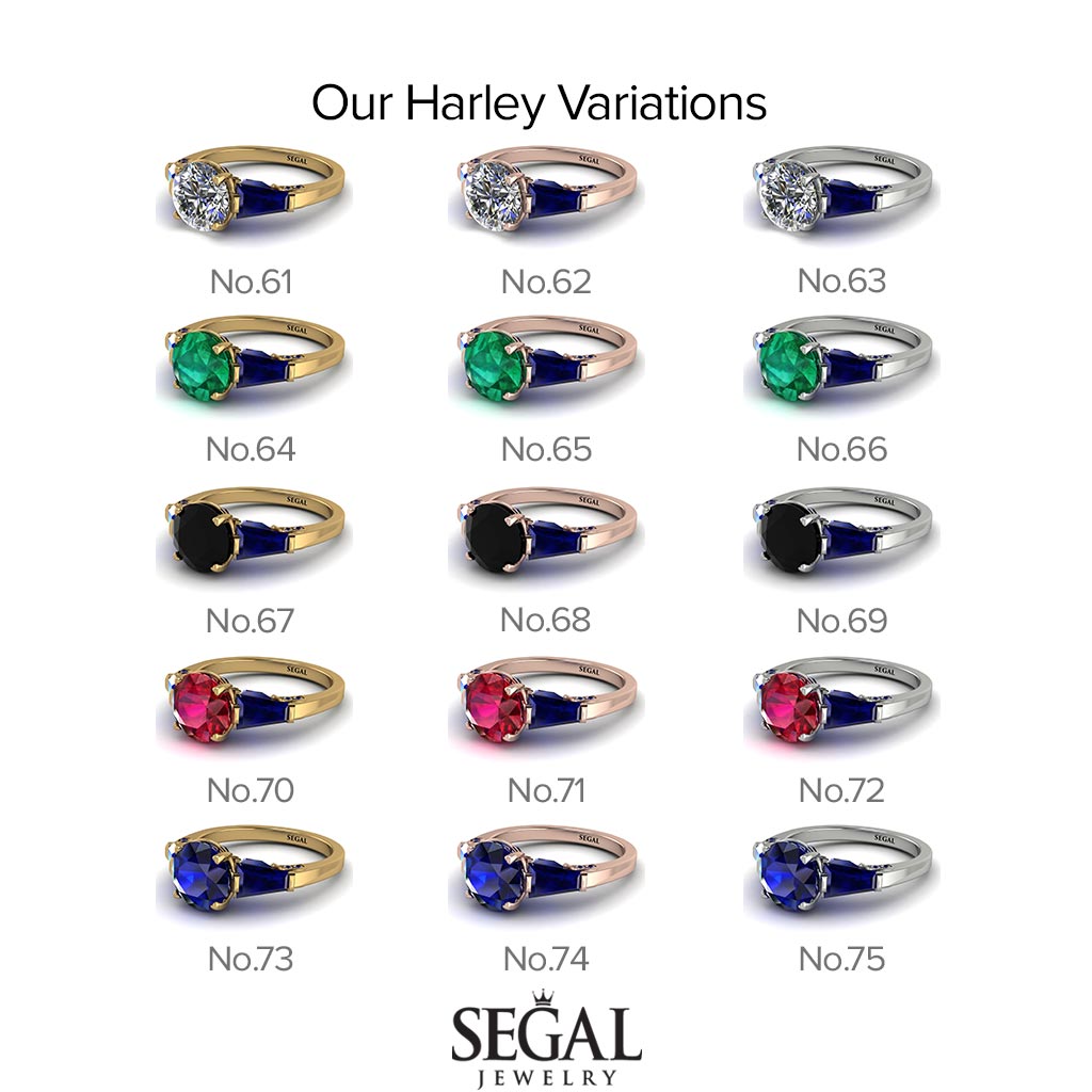 Glamorous Custom Sapphire Ring - Harley No. 30