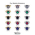 1ct Round Sapphire Engagement Ring - Natalia No. 44 image 9