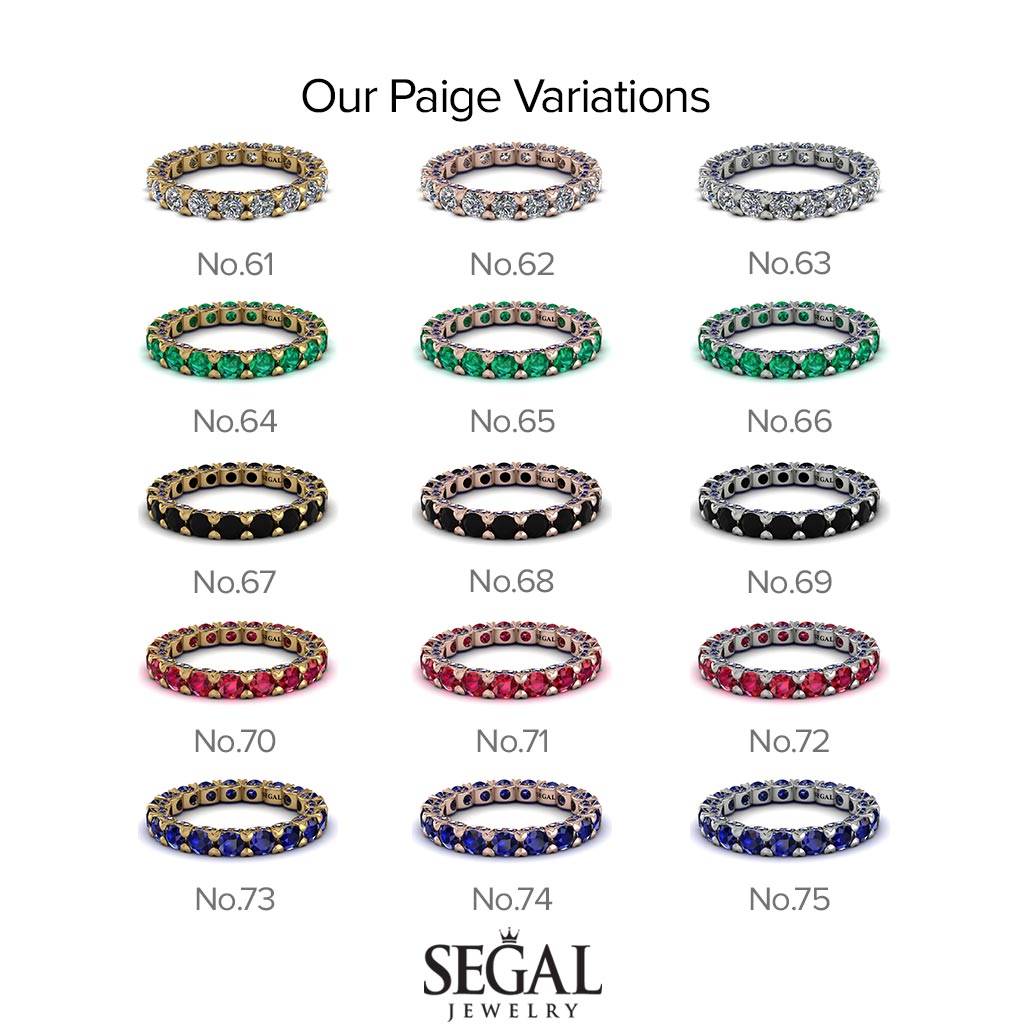 Glamorous Black Diamond Eternity Ring - Paige No. 54