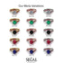 Twist Shank Emerald Engagement Ring - Maria No. 50