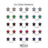 Star Halo Black Diamond Earrings - Zelda No. 69