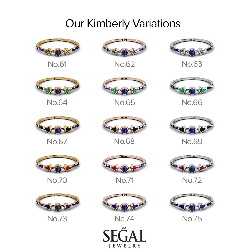 Minimalist Geometric Diamond Ring - Kimberly No. 2