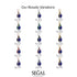 Hidden Halo Black Diamond Necklace - Rosalie No. 24