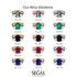 Emerald Cut Sapphire Ring With Bezel - Alina No. 60 image 9
