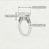 Emerald Cut Diamond Ring Hidden Round Diamonds - Sawyer No. 4 image 4