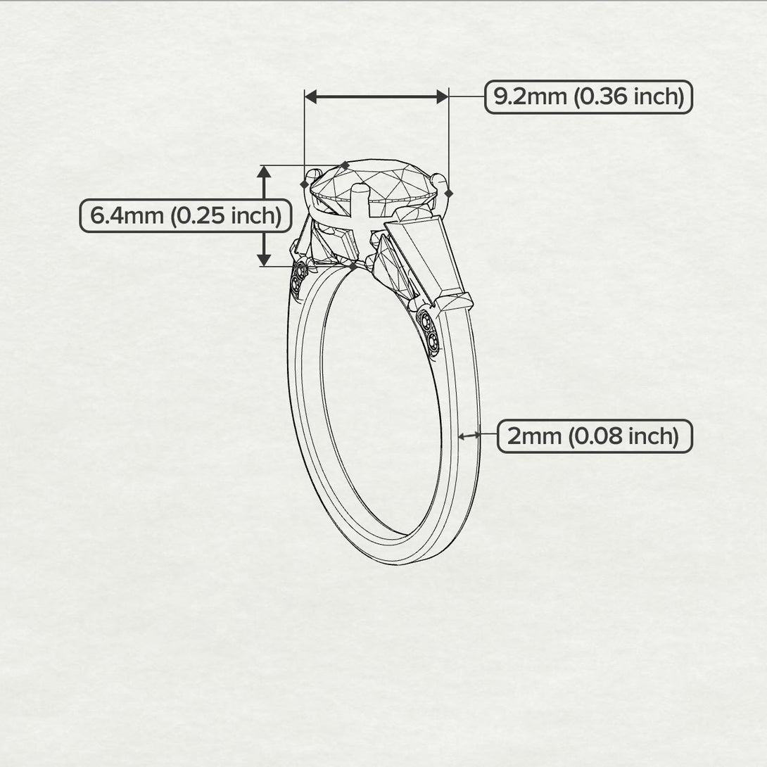 Glamorous Custom Black Diamond Ring - Harley No. 24