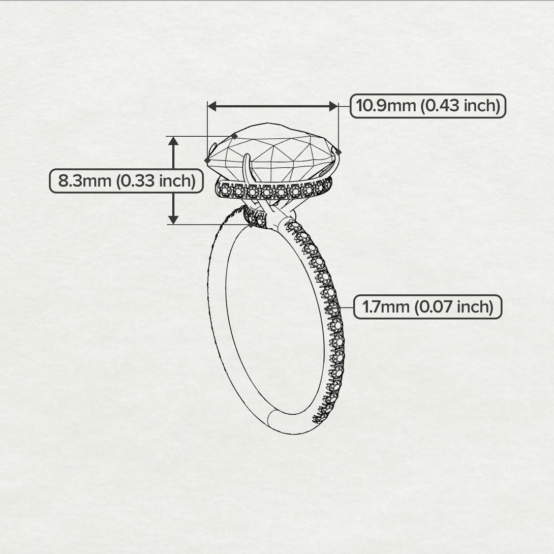 Heart Shape Black Diamond Ring - Noelle No. 52