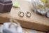 Circle Stud Black Diamond Earring - Lucille No. 8