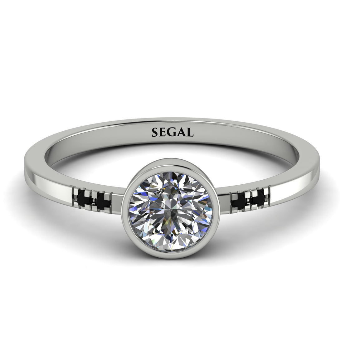Bezel Minimalist Diamond Ring - Kinsley No. 18