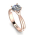 Solitaire Twist Shank Diamond Ring - Eleanor No. 2 image 1