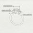 Classic 3 Stone Sapphire Engagement Ring - Sofia No. 59 image 4