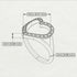 Split Shank Heart Diamond Ring - Delaney No. 3