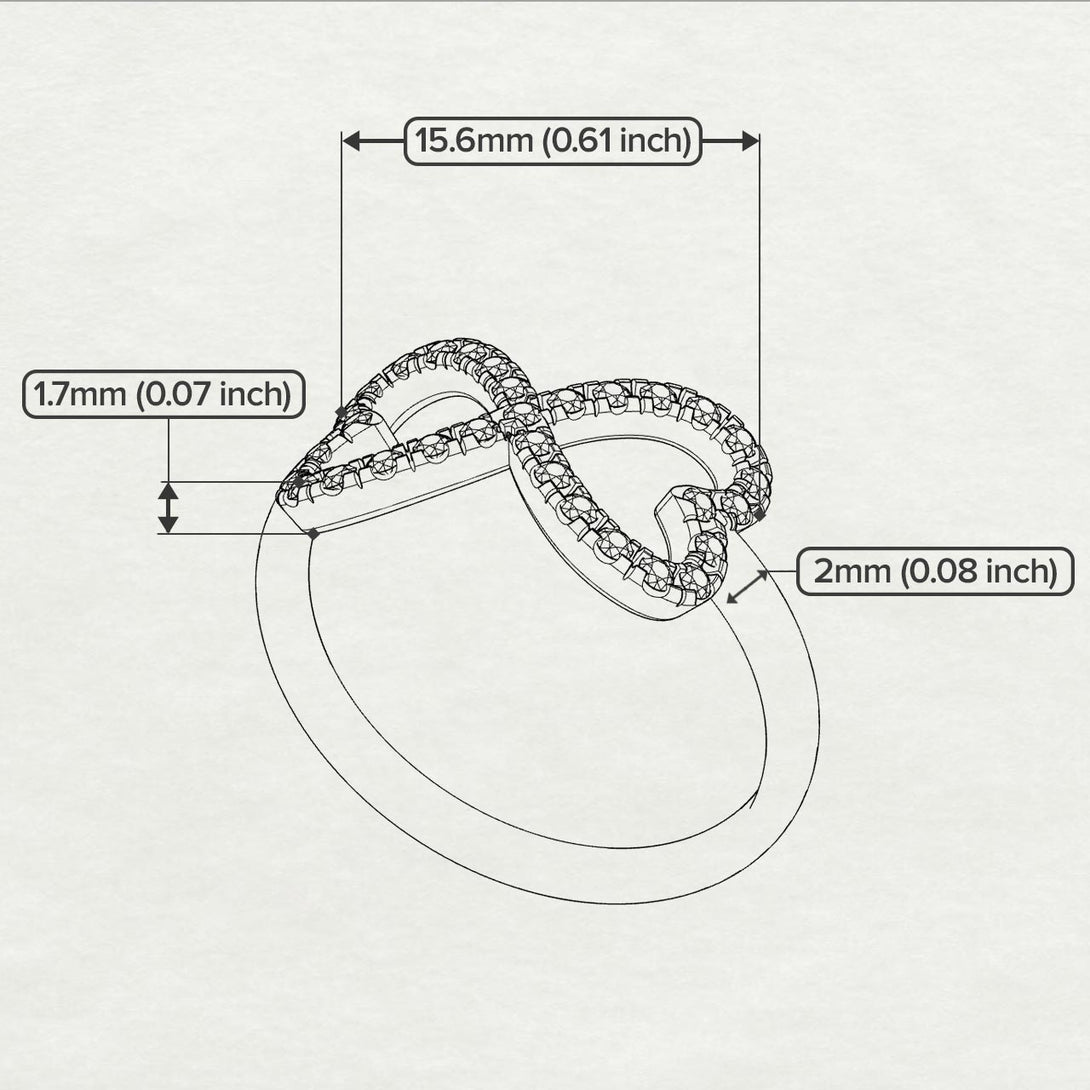 Infinity Heart Ruby Ring - Blakely No. 10