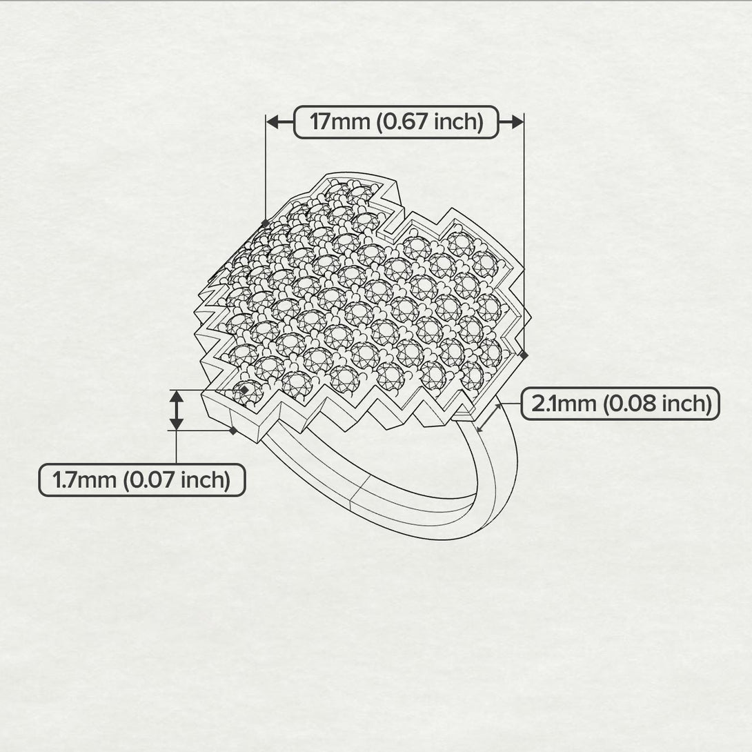 Full Heart Ruby Ring - Zara No. 12