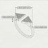 Two Tones Triangle Open Diamond Ring - Hope No. 18