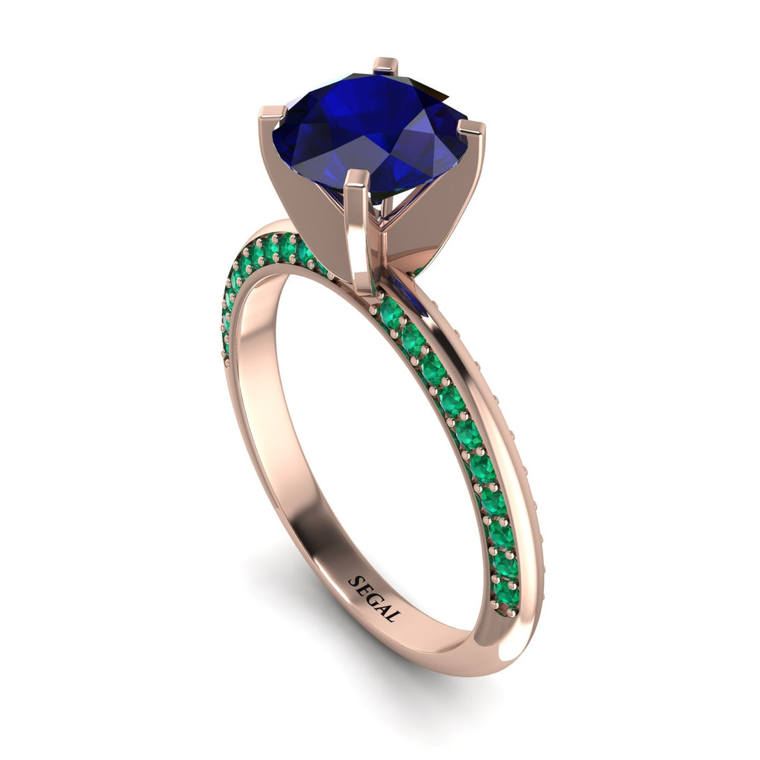 Classic Sapphire Ring With A Twist - Leilani No. 29