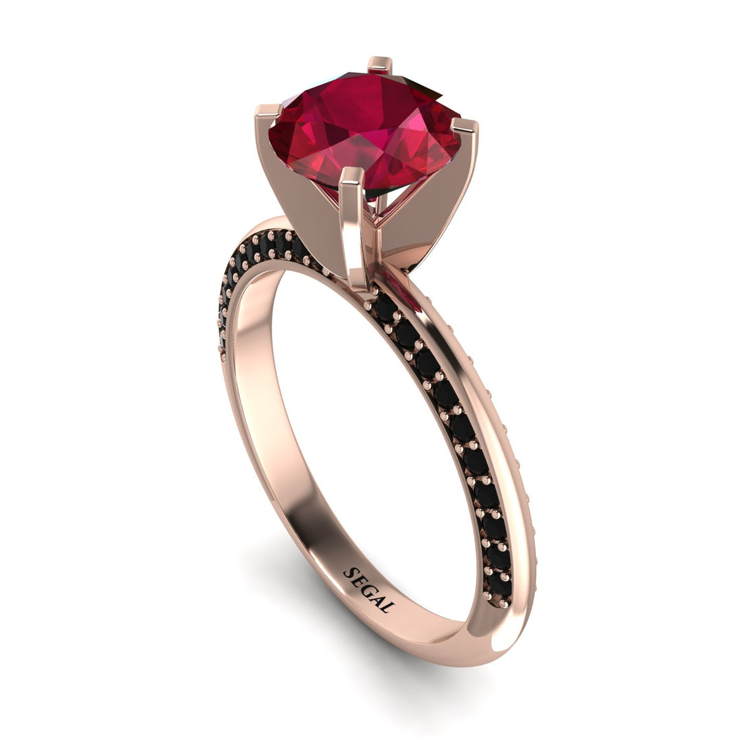 Classic Ruby Ring With A Twist - Leilani No. 41