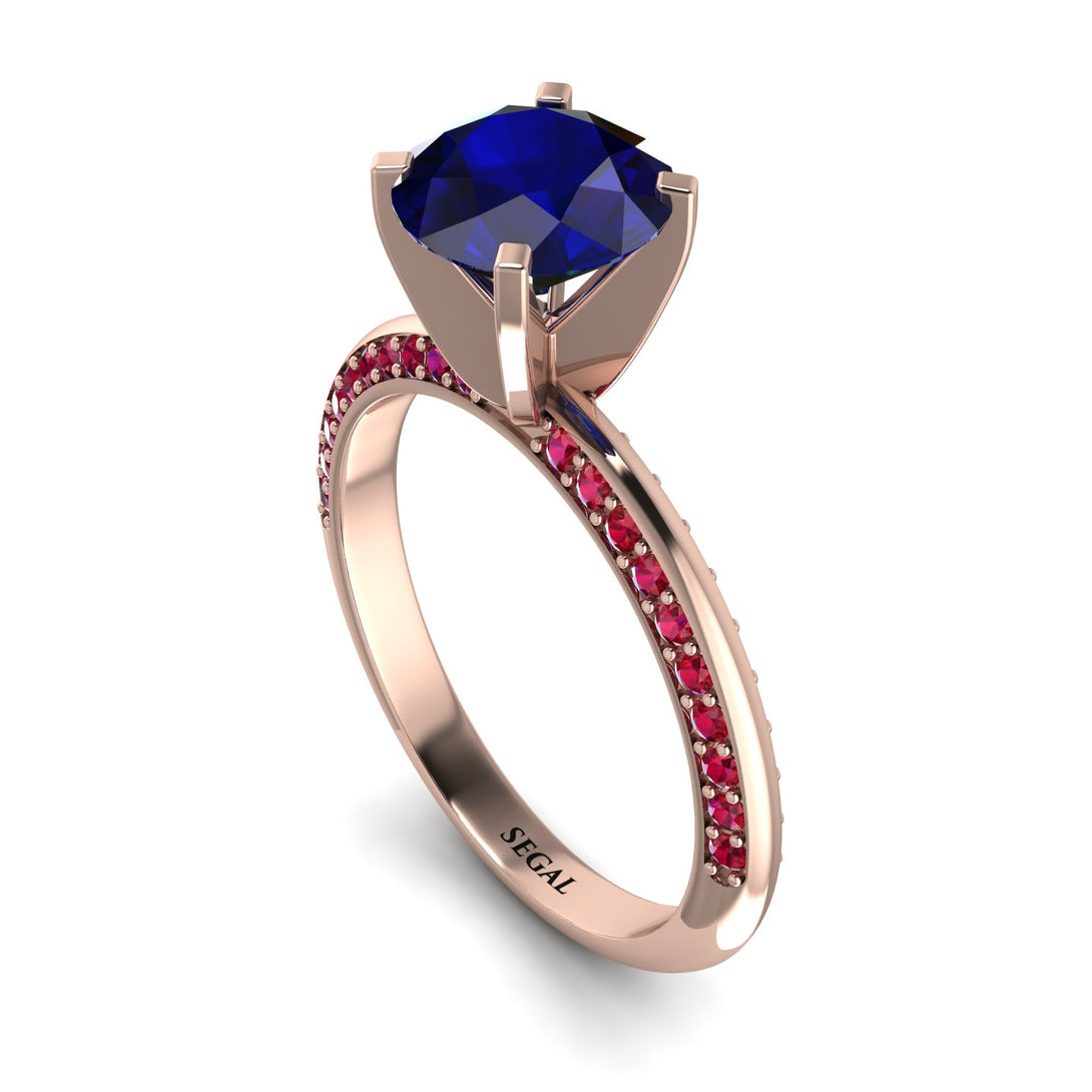 Classic Sapphire Ring With A Twist - Leilani No. 59
