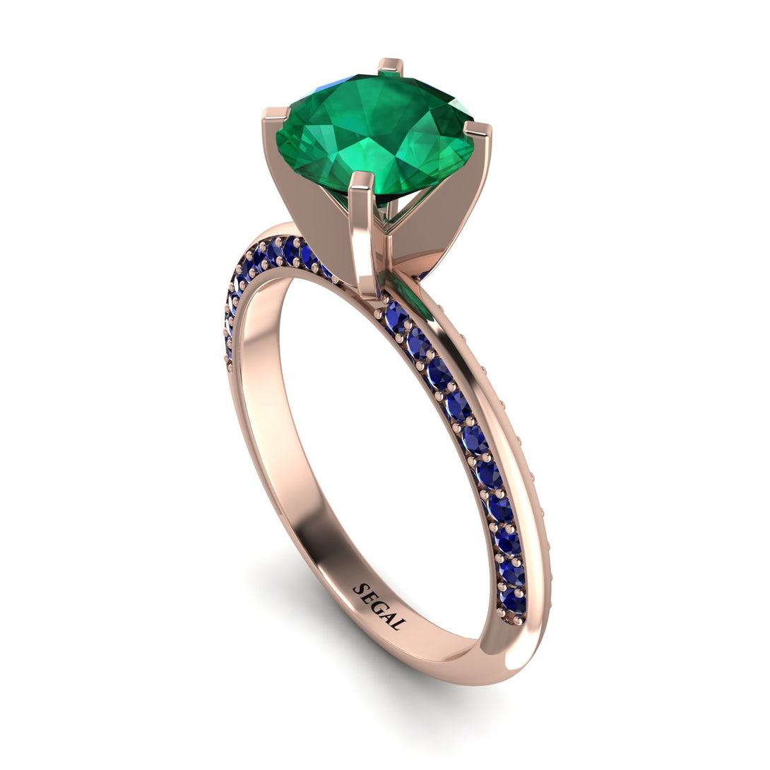 Classic Emerald Ring With A Twist - Leilani No. 65