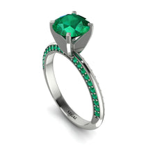 Classic Emerald Ring With A Twist - Leilani No. 21 image 1