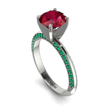 Classic Ruby Ring With A Twist - Leilani No. 27 image 1