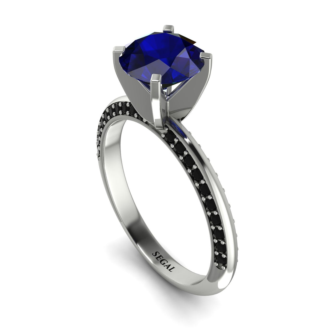 Classic Sapphire Ring With A Twist - Leilani No. 45