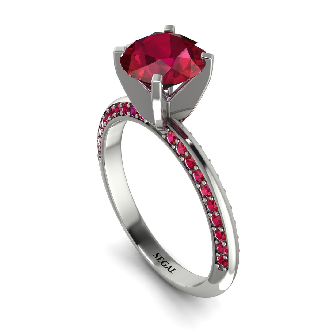 Classic Ruby Ring With A Twist - Leilani No. 57